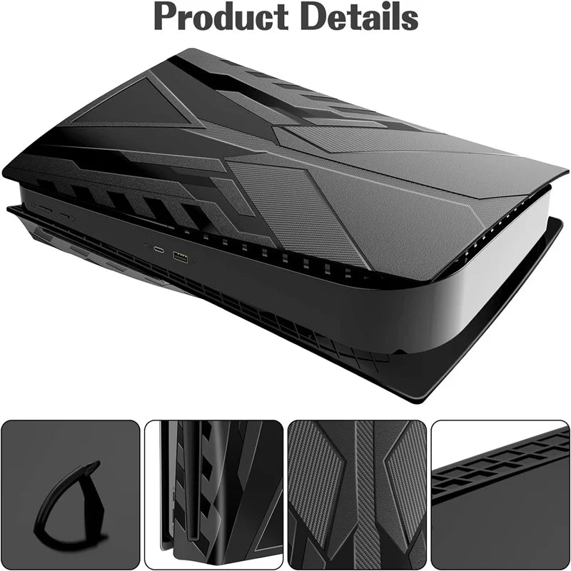 PS5 Plates for PS5 Accessories, Hard Shockproof Cover PS5 Skins Shell Panels for PS5 Console, Anti-Scratch Dustproof